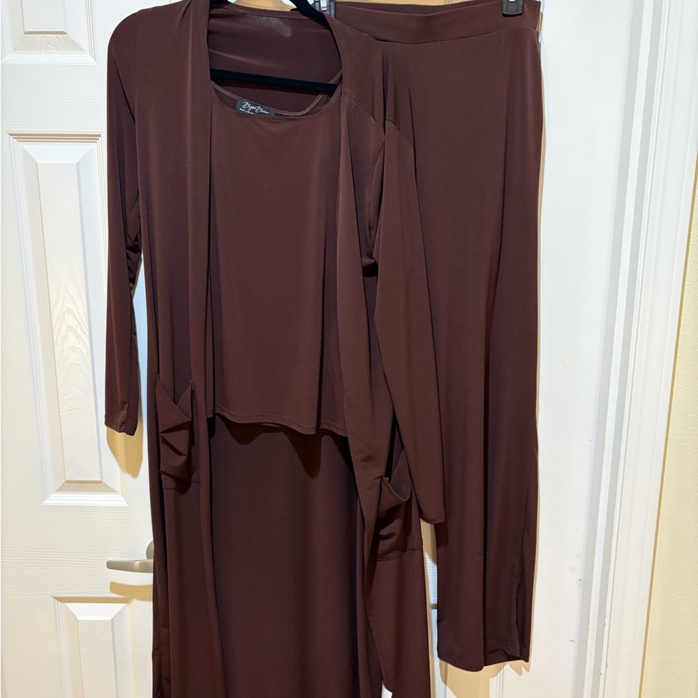 3-Piece Brown Lounge Set